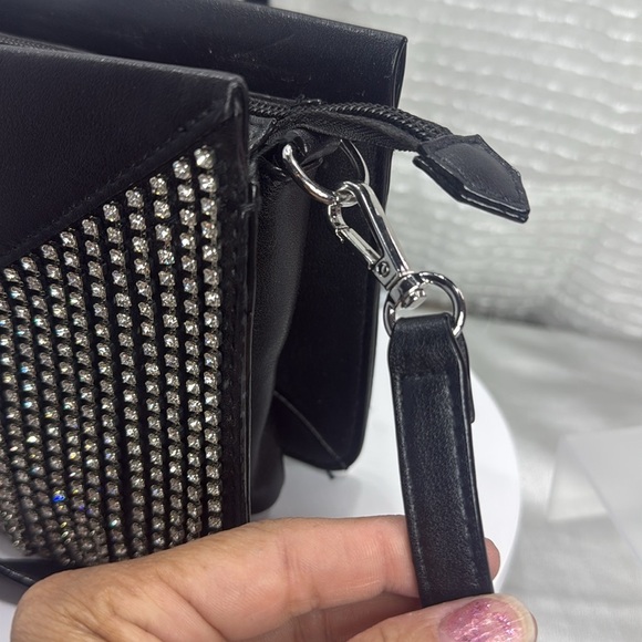 (E4) Victoria's Secret Glam Rhinestone Fringe Convertible Crossbody - Picture 6 of 16